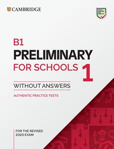 Copertina di Preliminary For Schools 1 For Revised Exam From 2020