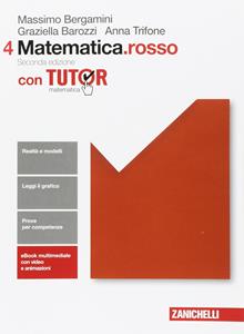 Copertina di Matematica.rosso 2ed. - Volume 4 Con Tutor (ldm)