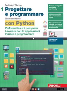 Copertina di Progettare E Programmare  2ed. - Vol. 1 Con Python (ldm)