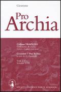 Copertina di Pro Archia