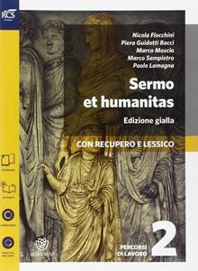 Copertina di Sermo Et Humanitas Lessico Ed Gialla 2  Con Openbook