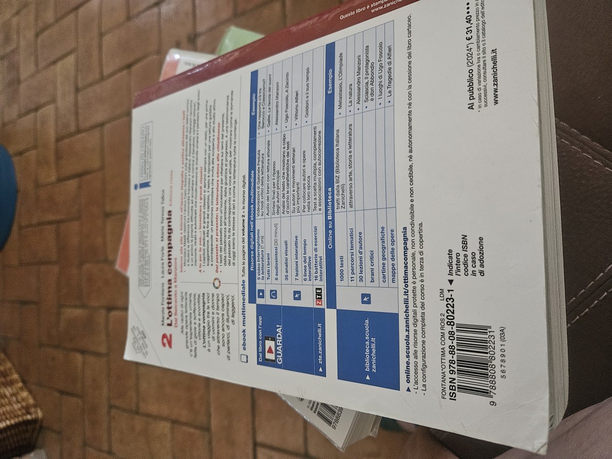 Foto reale del libro